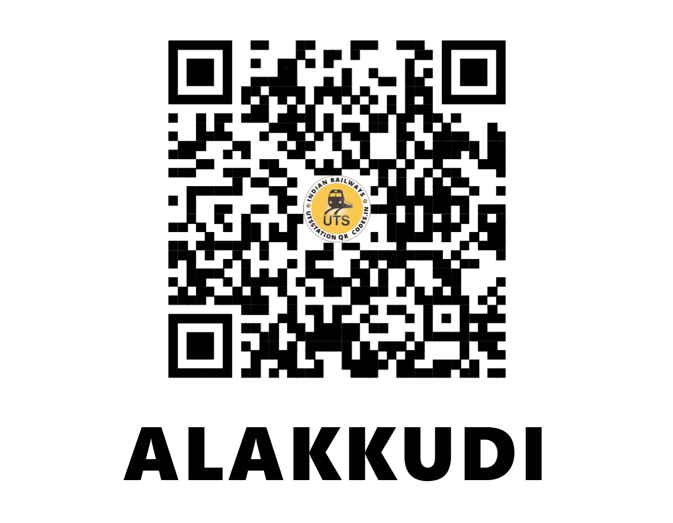 UTS QR Code for ALAKKUDI - ALK - SR (TAMIL NADU)